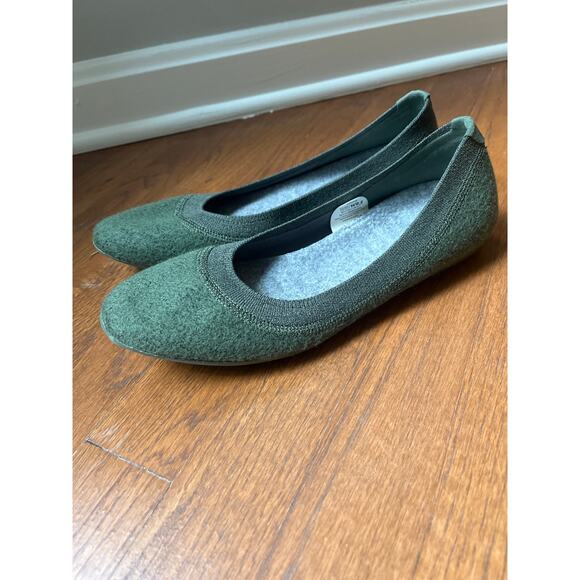 Allbirds Wool Breezers Ballet Flats Green Sz 9.5 (run small) - Picture 1 of 5